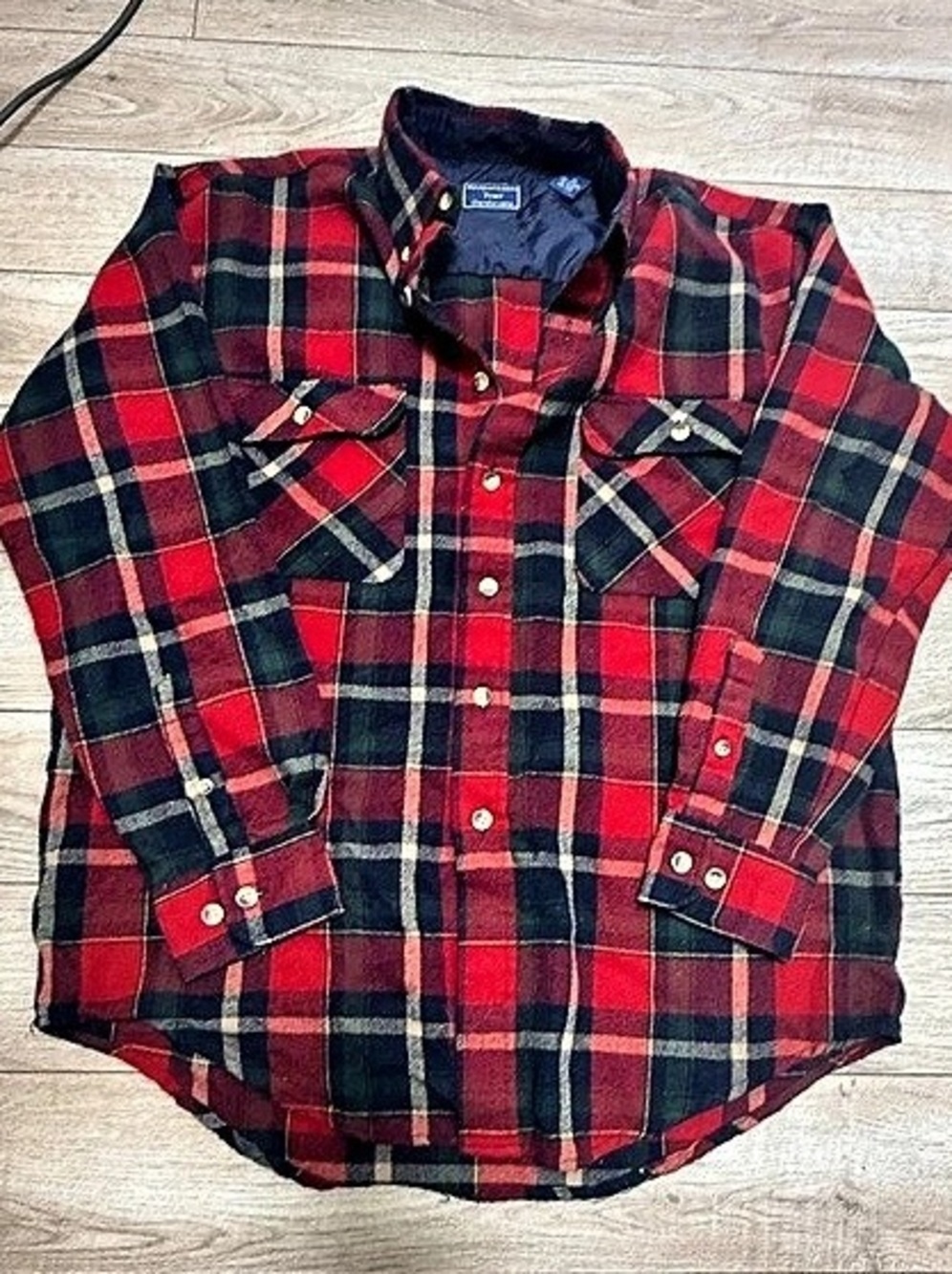 Vintage Susquehanna Trail Outfitters Plaid Jacket in Red & Blue Small